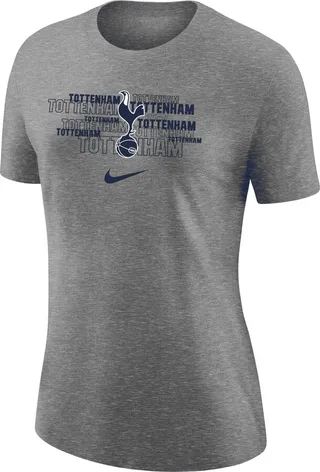Nike Women's Tottenham Varsity T-Shirt in Grey