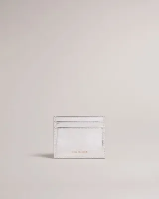 Metallic Cardholder in Silver
