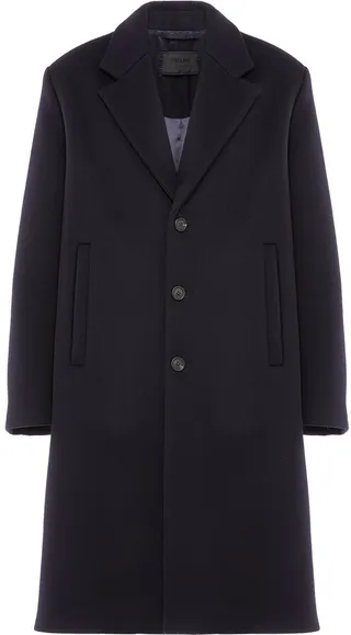 Single-Breasted Wool Coat