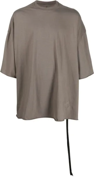 strap-detail drop-shoulder T-shirt