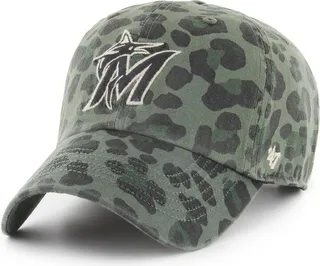Women's '47 Brand Green Miami Marlins Bagheera Clean Up Adjustable Hat