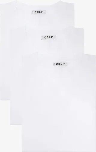 White Crew Neck T-Shirt Set Of 3