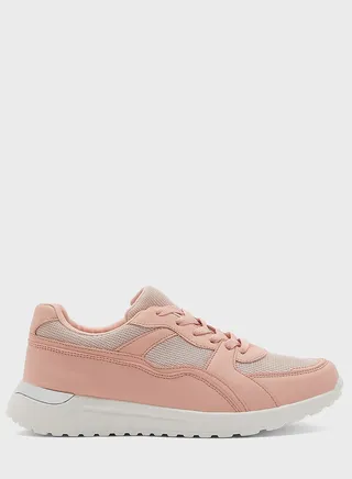 Tonal Snake Effect Sneaker