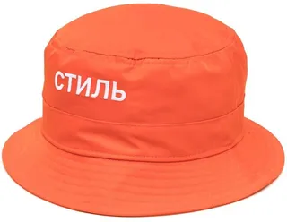 Embroidered-Logo Detail Bucket Hat