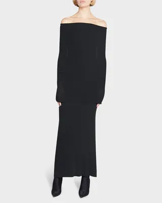 Double Layer Knit Cover-Up Dress