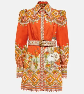 Kaleidoscope Aries cotton-blend shirt dress