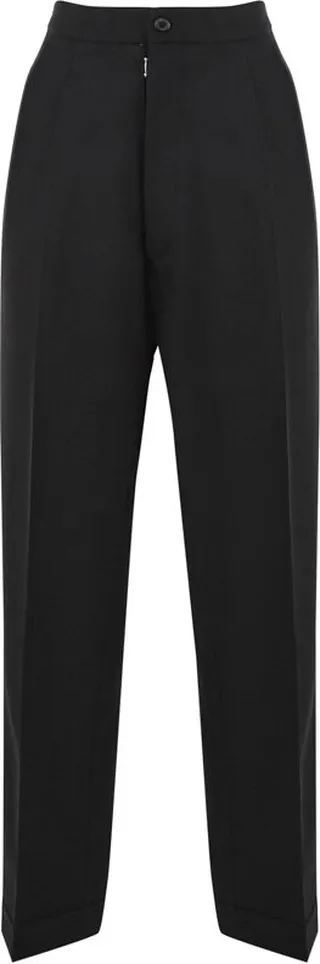 Maison Margiela High-Waisted Pressed Crease Trousers
