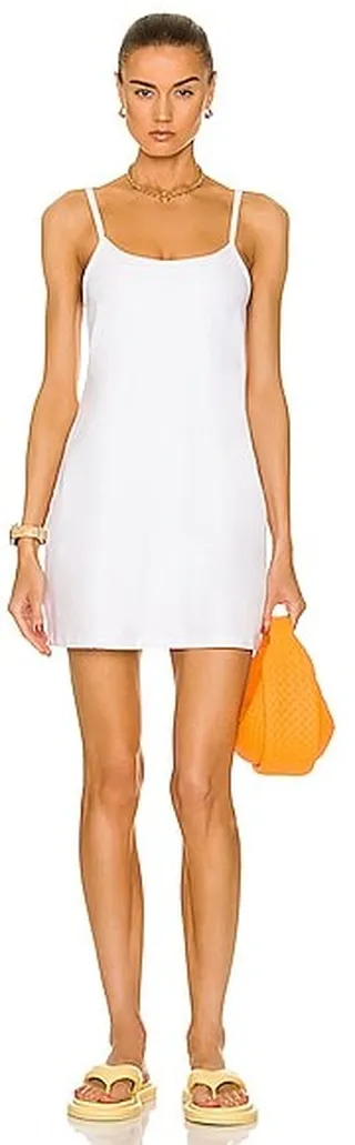 Beyond Yoga Spacedye Essentials Dress in White