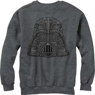 Men's Star Wars Ornate Vader Helmet Sweatshirt - Charcoal Heather - 2X Large
