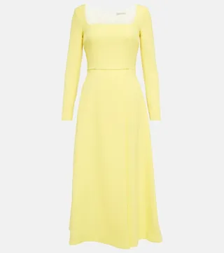 Glenda pencil wool midi dress
