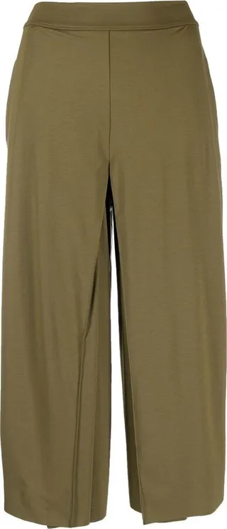 Aurora cropped wide-leg trousers