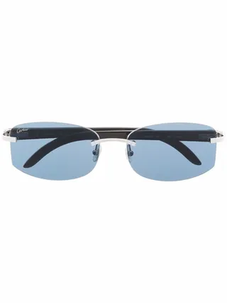 C Décor rectangle-frame sunglasses
