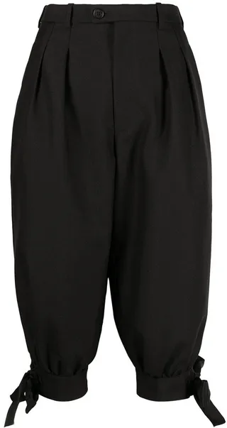Knot Detail Cropped Trousers