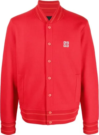 Appliqué-Logo Bomber Jacket