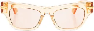 Bottega Veneta Eyewear Miter Square Frame Sunglasses
