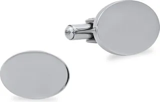 Stainless Steel Oval Cuff Links