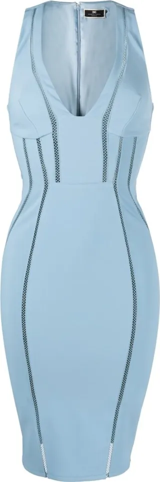 Sleeveless Fitted Midi Dress