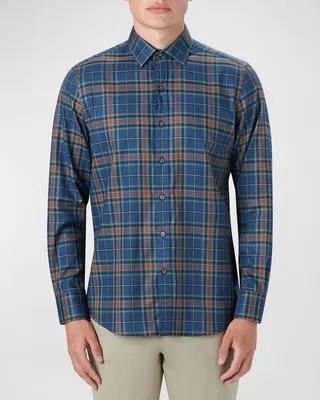 Men's Julian Shaped Plaid Sport Shirt
