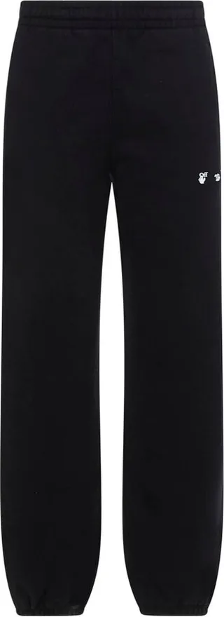 Off-White Logo Printed Straight Leg Trousers