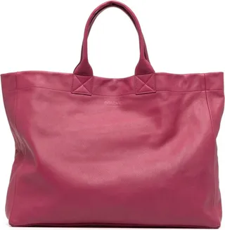 Large leather shopper