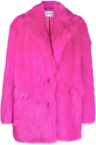 Carter faux-fur blazer