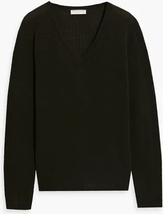 Cashmere and merino-blend sweater