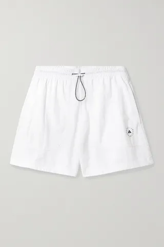 adidas by Stella McCartney - Truecasuals Printed Recycled-shell Shorts - White