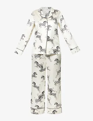 Womens Zebedee Core Zebedee Silk-satin Pyjama set