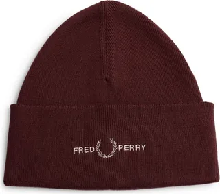 Fred Perry Logo Knit Beanie