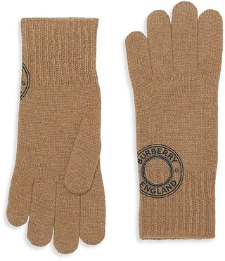 Roundel Logo Cashmere-Blend Gloves