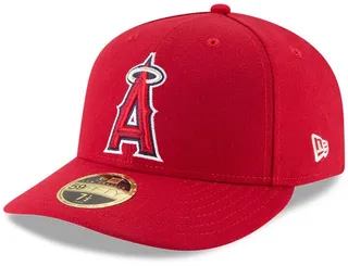 Men's Red Los Angeles Angels 60th Anniversary Authentic Collection On-Field Low Profile 59FIFTY Fitted Hat