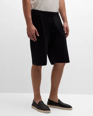 Men's Davide Double-Faced Cashmere Shorts