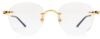 Cartier Round Rimless Glasses