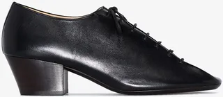 Black 50 Square Toe Derby Shoes