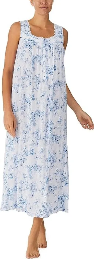 Eileen West Sleeveless Ballet Gown (Toile Floral) Women's Pajama