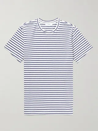 Striped Cotton-Blend Jersey T-Shirt