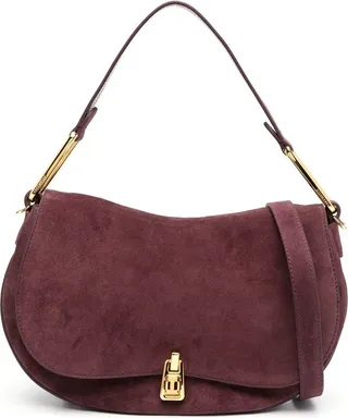 Magie suede shoulder bag