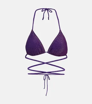 Miami Lurex® triangle bikini top