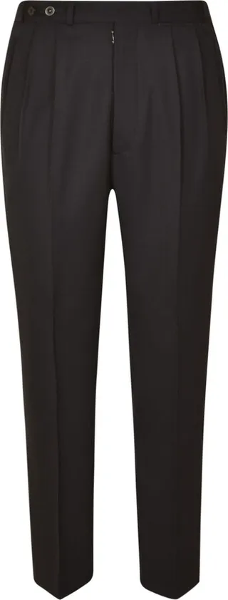 Rear Logo Plain Cropped Trousers