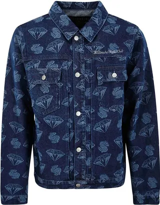 Billionaire Boys Club Graphic Printed Denim Jacket