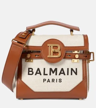 B-Buzz 23 leather-trimmed shoulder bag