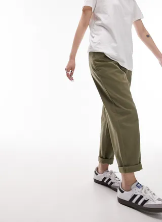 Button Tab Peg Trouser
