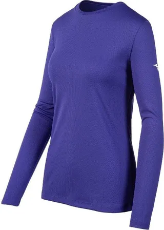 Mizuno Women's Mizuno Long Sleeve Tee Shirt Womens Size Extra Large In Color Purple (6060)