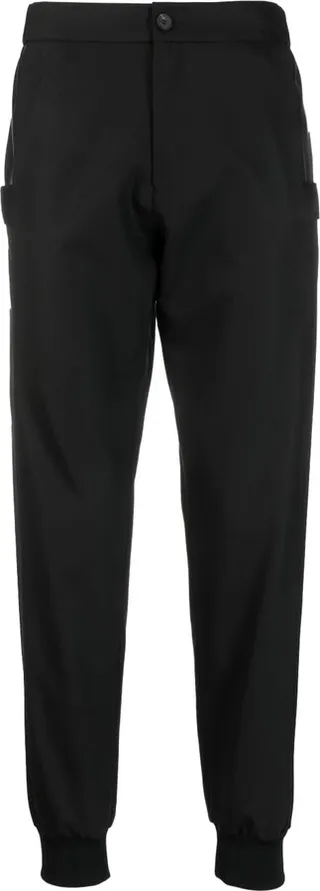 Stretch-Design Tapered-Leg Trousers