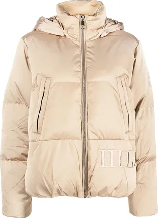 Logo-Embroidered Hooded Puffer Jacket