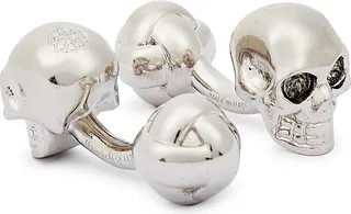 Alexander McQueen Skull Crystal-embellished Cufflinks