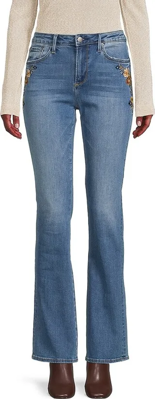 Peony Kelly Mid Rise Boot Cut Jeans