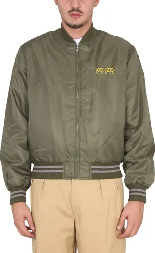 Bomber Jacket With Logo