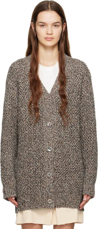 Chloé Beige Mottled Cardigan