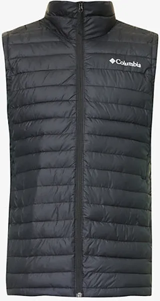 ens Black Silver Falls Funnel-neck Padded Shell Gilet
